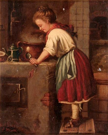 Gustave Moreau La jeune cuisiniere Spain oil painting art